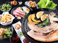 長期肥育豚のサムギョプサルコース（120分飲み放題付き90分L.O.）