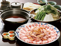 農林水産大臣賞受賞　はちきん地鶏と宿毛産ポークの『龍馬鍋コース』
