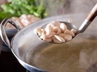 Milt and oyster shabu-shabu