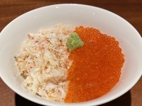 ズワイガニ＆イクラ丼