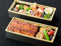 【テイクアウト 】うなぎ、生姜焼き弁当 "贅”