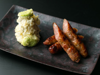 【テイクアウト】ソーセージ粕漬け しば漬けポテトサラダ添え