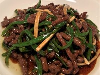 【T.O.】細切り牛肉とピーマンの炒め