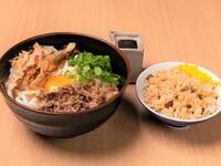 【TAKEOUT】肉釜玉うどん＆かしわ飯セット