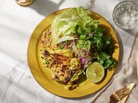【TAKEAWAY】grilled turmeric chicken, cabbage and lime slaw, peanut and green nahm jim
