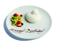 BIG BURRATA & SEASONAL FRUITS PLATE