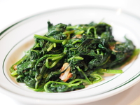【TAKEOUT】SPINACH – GARLIC SAUTÉED 　ほうれん草のガーリックソテー
