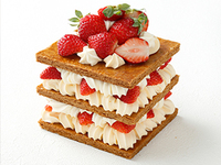 [Receive from 13:00 to 14:00] Millefeuille Strawberry Chantilly (No. 5)