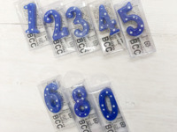 [Takeout] Number Candle Blue ５