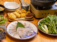 飲み放題90分付・熟成鯛しゃぶおまかせコース