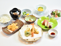 [Lunch] "Tempura sashimi course" @ 3,850 6/1~