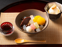 【あんみつ・選べる日本茶セット】