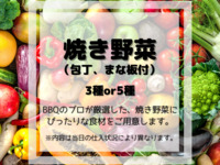 焼き野菜　5種（包丁、まな板付）