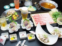 【納涼会コース】「葵　Aoi」～夏の味覚と秀麗豚出汁しゃぶ～　7/1～8/31