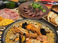  パエリア＆パスタコース　2時間飲み放題 お一人様　6,000円(税込)