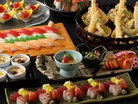 フリードリンク付き大皿卓盛りコース