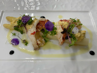 ワンドリンクとアニバーサリーケーキ付きお魚料理とお肉料理のダブルメインランチ