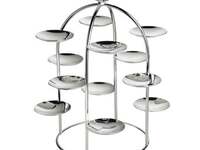 Irkola small confectionery stand (ERCUIS pure silver petit four stand) 12 small dishes