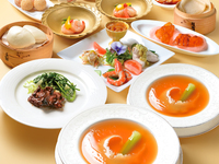 【午餐】東山套餐 4種涼菜、北京烤鴨、迷你魚翅湯、近江牛等7道菜