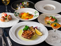 [Russo] Full of seasonal flavors, seasonal fish dishes and luxurious Japanese black beef tagliata with red wine sauce, 16,500 yen, private rooms available
