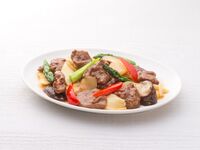 【アラカルト】36.牛肉と野菜のオイスターソース炒め　中盆