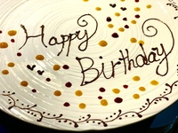OPTION：Dessert plate (chocolate pen name)