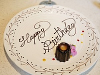 OPTION：Dessert plate (chocolate pen name)