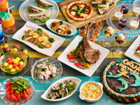 Luxury summer gourmet buffet