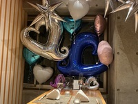 花束、個室バルーンアート