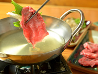 [2-hour all-you-can-drink Kumamoto Amakusa Kuroge Wagyu beef dashi shabu-shabu course]