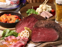 ★All-you-can-eat included★ "Chef's special homemade roast beef all-you-can-eat plan"