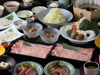 【公式サイト限定割引】【厳選豚肉と和牛サーロイン】出汁しゃぶ会席 「小手毬 こでまり」14500円→13900円