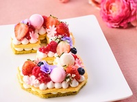 【オプションメニュー】お祝いを華やかに彩るナンバーケーキ（メッセージプレート付き）