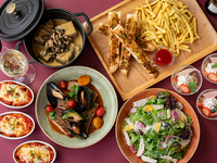 乾杯スパークリングワイン付き「グループプラン」