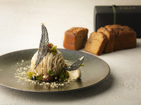 Autumn limited — Tamba Chestnut Mont Blanc — includes a complimentary Tamba chestnut pound cake to take home