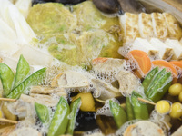 Anglerfish fisherman's hotpot (with liver miso) (Course B)