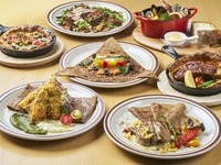 【公式】【Weekend special lunch】自慢のガレット含む7種から選べる季節のメインディッシュ~こだわりの前菜7種・サラダ・スープ・ソフトドリンクはビュッフェスタイルで~