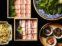 【SHIKAKUランチ】あぐーしゃぶしゃぶコース※ご予約限定