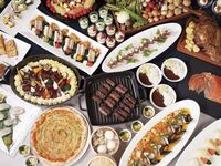 Dinner to enjoy the night view of Minato Mirai and domestic hashed beef, oven-baked pizza, etc. (Adult)