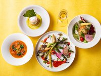 HOLIDAY VEGETABLE FULL COURSE with Glass of Sparkling Wine