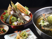 【WEB限定】乾杯ドリンク付き  天婦羅「松風」ランチセット（天ぷらカウンター専用）