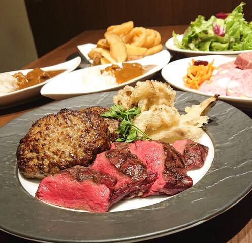 ねこみやスペシャルコース Wagyu hamburger & steak Nikuya Kakunoshin F - 레스토랑 가이드