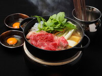 anatae 黒毛和牛のすき焼き御膳　3500円