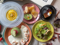 【平日ランチタイムセール】乾杯酒付　メインは7種類から選べる５皿コース