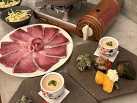 【カウンター席限定2名様～】季節を味わう旬菜5種とお出汁で食べる旬野菜と鰤のしゃぶしゃぶプラン