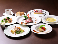 【フレンチコース　シェフ】季節の贅沢グルメ　フレンチフルコース全7品+選べる乾杯1ドリンク