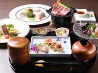 【和洋折衷コース　シェフ】黒毛和牛の陶板焼き　贅沢和洋折衷グルメコース+フリードリンク120分