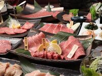 17時～17時30分迄のご予約限定【「彩」コース】ソフトドリンク飲み放題◆個室確約/2時間制　雪むろ芳醇和牛や肉寿司、ユッケなど◆