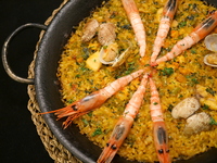 【数量限定】南蛮海老のパエリアコース ¥9,800（税抜）