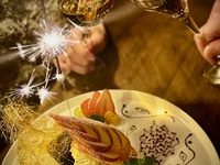 【祝〜選べる道産肉3種と北の魚介コース】　16,500円　（税・サ込）